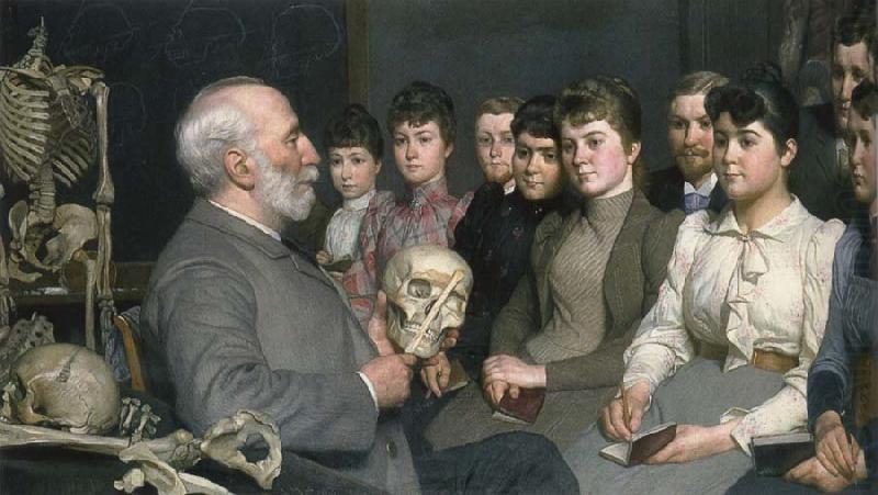 unknow artist Professor Curman am teaching akademielever in anatomy china oil painting image